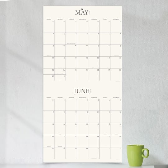 2027 2 Year Grid Wall Calendar
